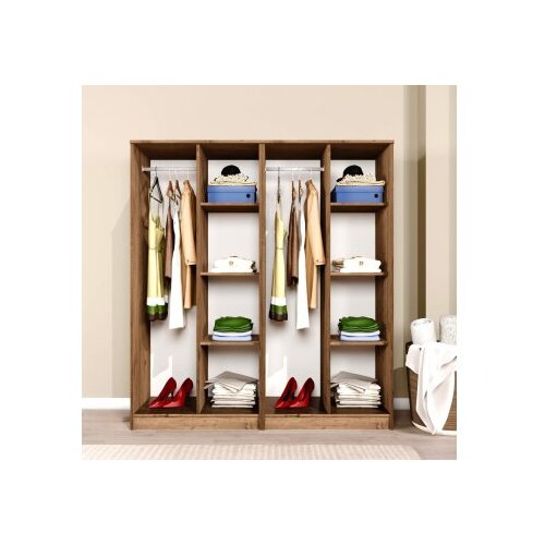 Hanah home Ormar Kardelen 1600-115, 160x180x51.8 cm, , Smeđa Slike
