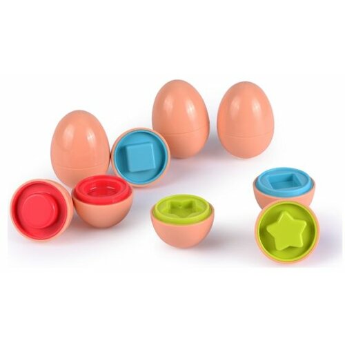 INFUNBABY igračka za bebe 6 jaja za sortiranje roze Slike