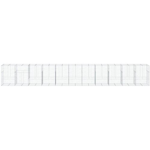  Gabionska ko&amp;scaron;ara s poklopcem 1100x100x150 cm pocinčano željezo Slike