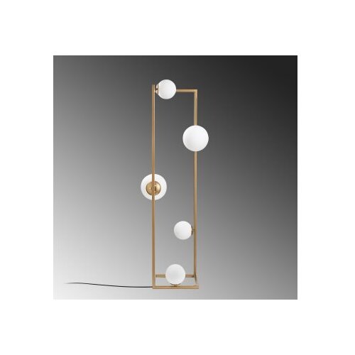 Opviq Podna Lampa Corner 13776, 35 x 35 x 157 cm, 2 x E27 i 3 x E14, 250 cm Kabel, Zlatne boje Slike