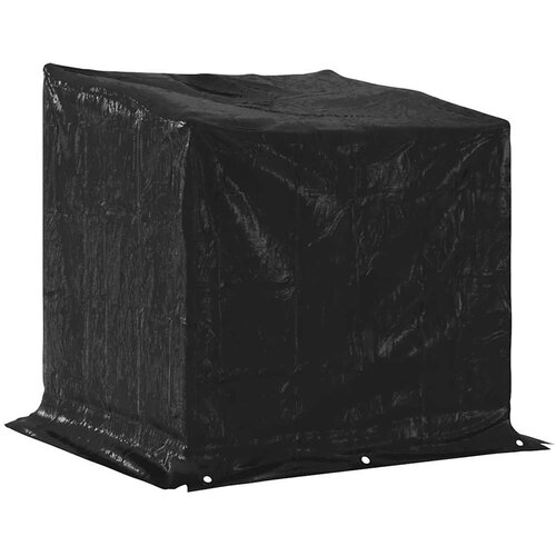  Stalak za drva za ogrjev s ki&amp;scaron;nom navlakom 100,5x80,5x110,5 cm Slike