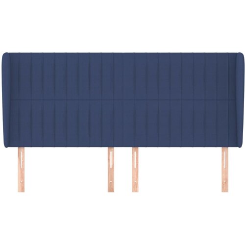  Uzglavlje s u&amp;scaron;ima plavo 163x23x118/128 cm od tkanine Slike