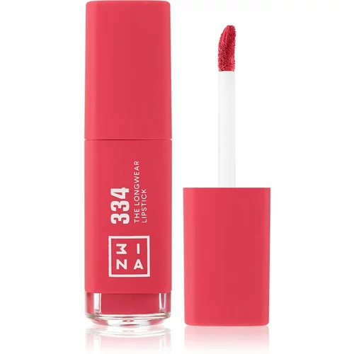 3INA The Longwear Lipstick dugotrajni tekući ruž za usne nijansa 334 - Vivid pink 6 ml