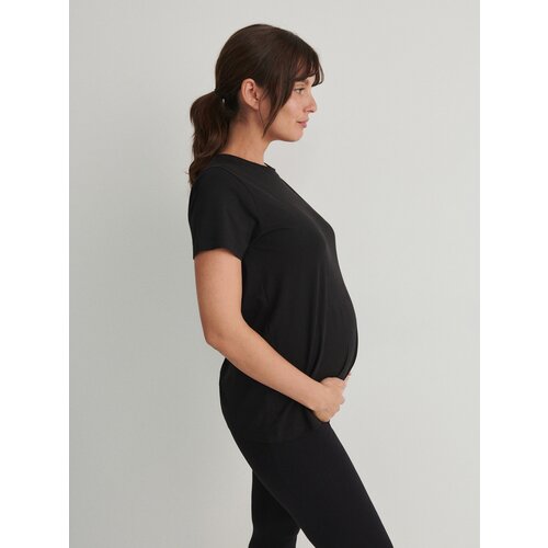 Reserved bombažna majica - črna Cene