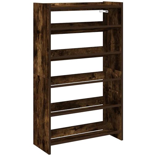 Maison Chic Regal za čevlje - Polica za čevlje dimljen hrast 60x25x100 cm inženirski les, (21776403) Slike