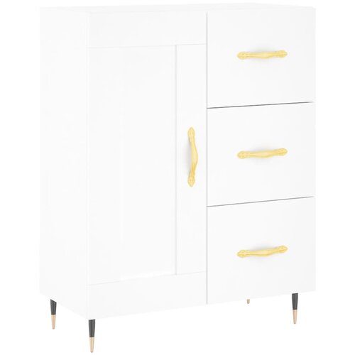 Maison Chic Komoda - Predalnik bela 69,5x34x90 cm inženirski les, (21716117) Slike