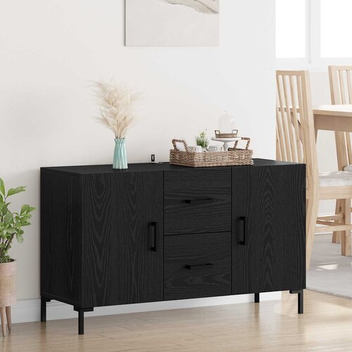  Kreveta Crni hrast 100 x 36 x 60 cm Konstruirano drvo Slike