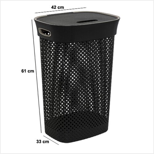 Five korpa za ve&amp;scaron; 60 l plastika siva Slike