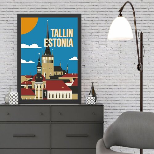 Wallity Uramljena slika Tallin, 55x75 cm Cene