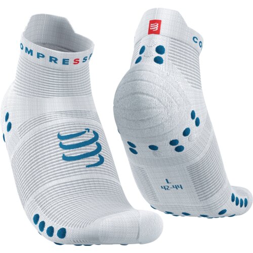 Čarape Compressport PRS V4.0 Run Low White/Fjord Blue - T2 Cijene