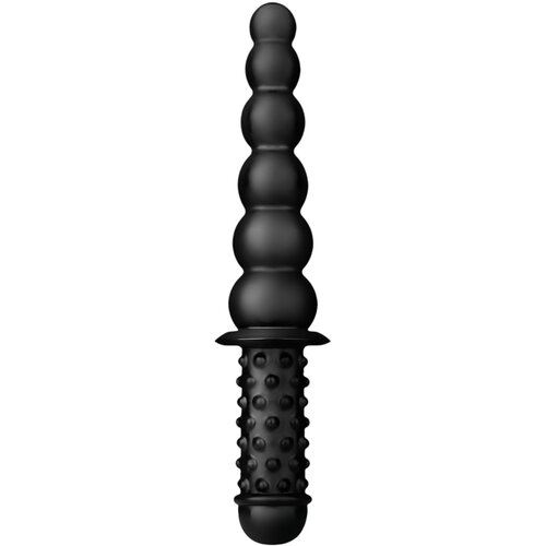 BUTTR Akimbo - dvostranski analni dildo (črna) Slike