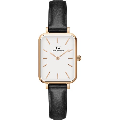 Daniel Wellington Analogni sat &amp;#039;Quadro Pressed Sheffield RG White&amp;#039; zlatna / crna / bijela Slike
