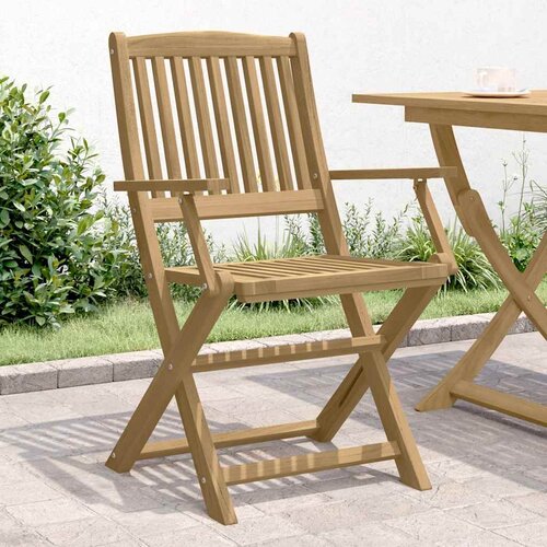  Sklopive vrtne stolice 2 kom 54 x 61 x 88 cm od drva bagrema Cene