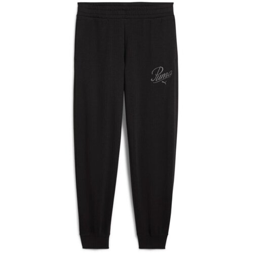 Puma Mu&amp;scaron;ki donji deo trenerke Ess Script Comfort Sweatpants Tr Cl, Crni Slike