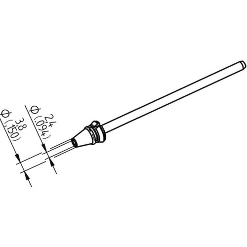 Ersa 0742ED2438H/SB odspajkalna konica koničast dolžina konice 79.25 mm vsebina\, količina\, vsebina količinskih enot na prodajno enoto 1 kos, (20428819) Cene