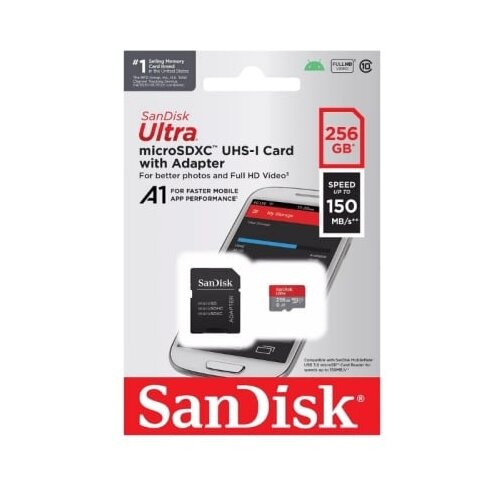 Sandisk ULTRA Micro SDXC 256GB sa adapterom 150MB/s A1 Class10 UHS-I Cene