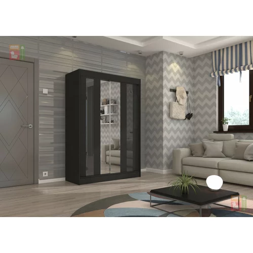ADRK Furniture Garderobna omara z drsnimi vrati Keita - 150 cm