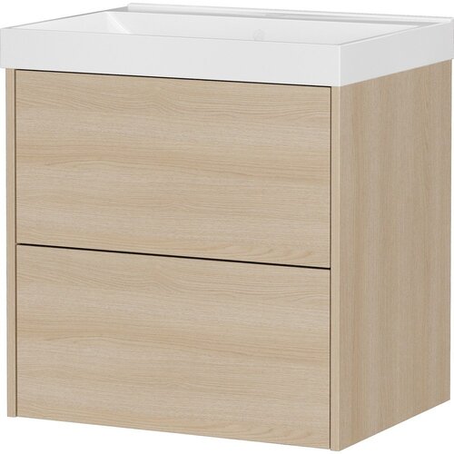 Germania Zidni ormarić za ispod umivaonika u dekoru hrasta u prirodnoj boji 61x65 cm Bodera – Cene