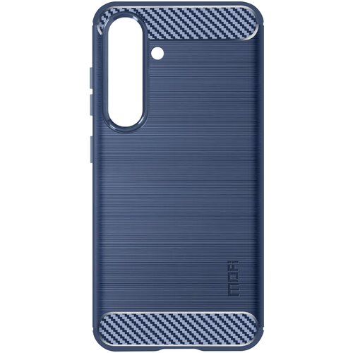 Avizar Ohi&scaron;je za Samsung Galaxy S24 Silikonska za&scaron;čita Brushed Effect Design, Modra noč, (5000015571) Cene