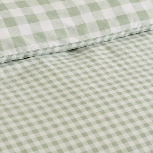 Catherine Lansfield Zelena enojna posteljnina 135x200 cm Bamford Gingham Check &amp;ndash; Slike