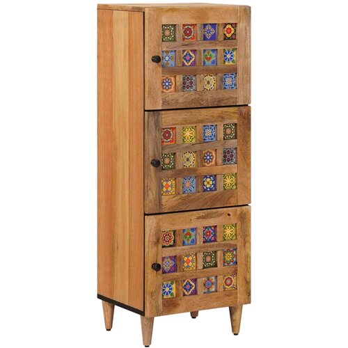  Highboard s vratima Prirodna 40 x 33 x 110 cm Čvrsto drvo manga Cijene