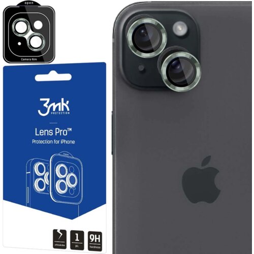 3mk LEČA PROTECTION PRO CAMERA COVER OVITEK ZA IPHONE 15 PLUS ZELENA, (21977503) Slike