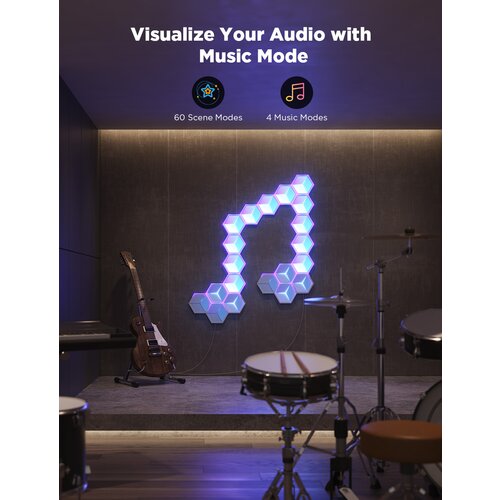 GOVEE GLIDE HEXAGON LIGHT PANELS ULTRA 7 kosov Slike