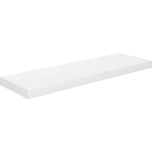 Maison Chic Lebdeča Stenska polica - Viseča Polica sijaj bela 80x23,5x3,8 cm MDF, (21784932) Cene