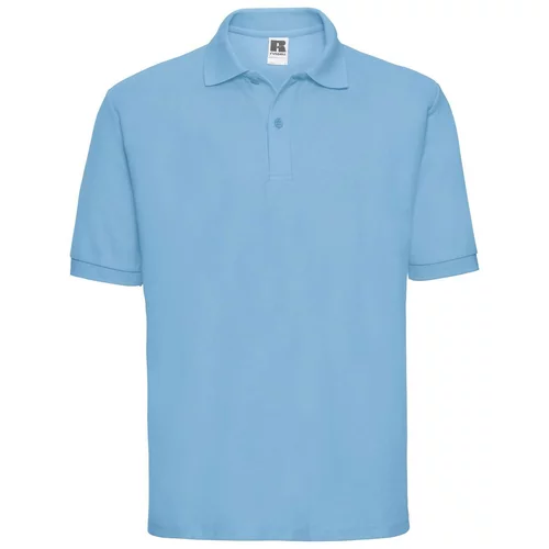 RUSSELL Men's Polycotton Polo Blue T-Shirt