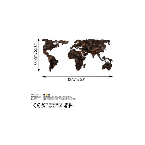 Wallxpert zidna dekoracija World Map 25 Slike