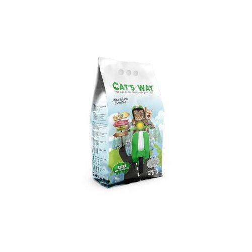 Who Cares cat's way posip za mačke aloe vera 5l Slike