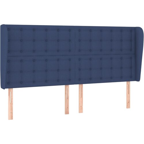 Maison Chic vzglavna omarica - nočna omarica - posteljna omarica z u&amp;scaron;esi modro 183x23x118/128 cm blago, (21712143) Slike