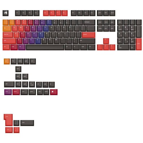 Glorious Keycaps GPBT Gradient - Celestial Fire Cene