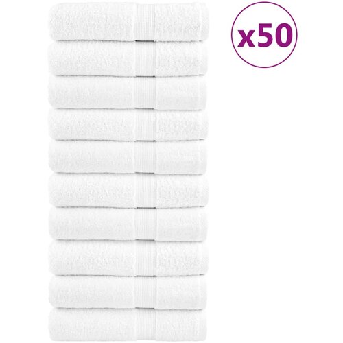vidaXL Premium brisače SOLUND 50 kos bela 50x100 cm 600 g/m2 Cene