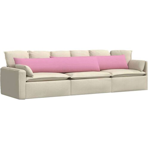 VidaXL jastučići za sofu 2 pcs ružičasta 200 x 40 cm tkanina Slike