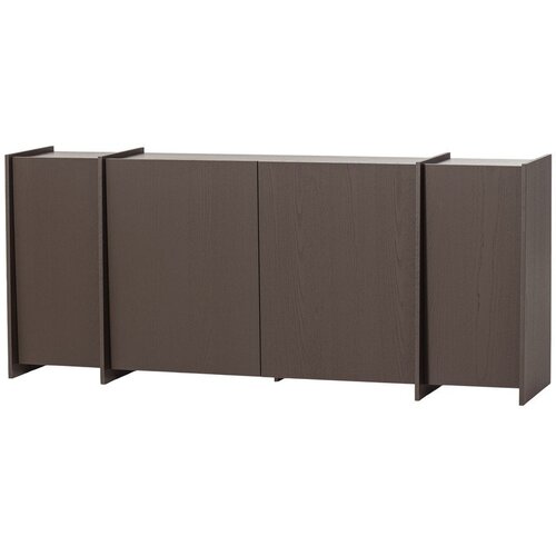 WOOOD Tamno smeđa komoda u dekoru jasena 200x85x44 cm Brock &amp;ndash; Slike