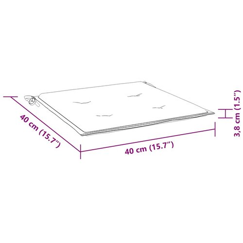  Jastuci za palete 4 kom modri 40x40x4 cm od tkanine Oxford Slike