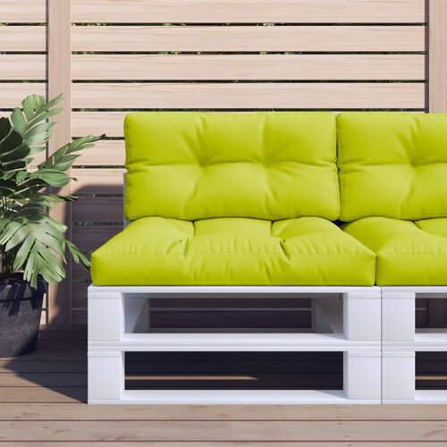 vidaXL Jastuk za palete jarkozeleni 70 x 40 x 12 cm od tkanine Cijene