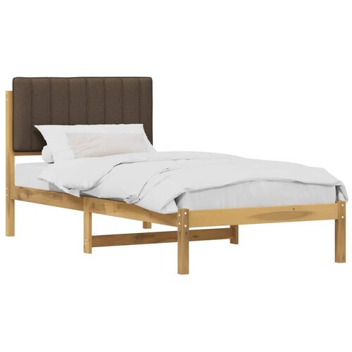  Krevetni okvir s tapiciranim uzglavljem Bijelo isprana i taupe - Bijelo isprana i taupe 100 x 200 cm Slike