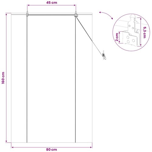Rolo zavjesa Smeđa 80 x 160 cm Bambus Slike