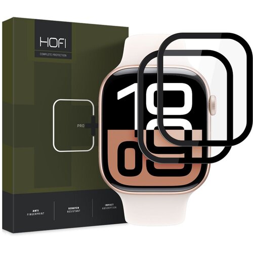 HOFI HYBRID GLASS 2-PACK ZA APPLE WATCH 10 (42 MM) ČRNA ZAŠČITA, (21974428) Cene