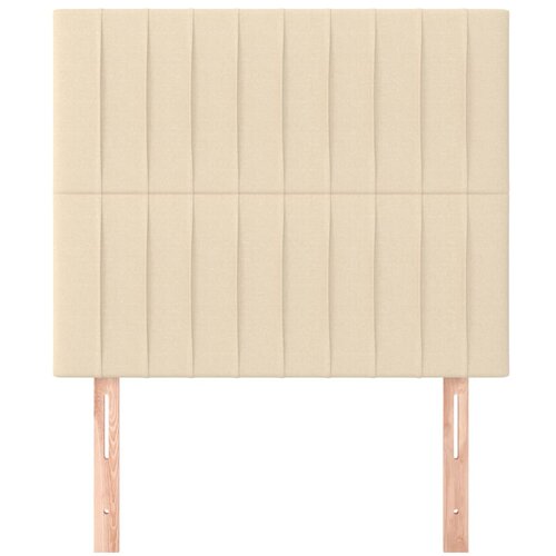  Uzglavlje krem boje 90x5x118/128 cm tkanina Slike
