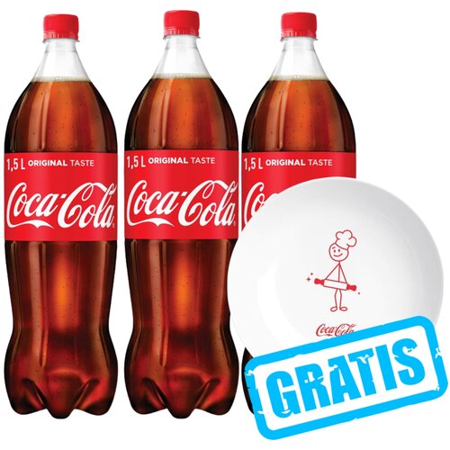 Coca-Cola gazirani napitak, 3 x 1.5 l Cene
