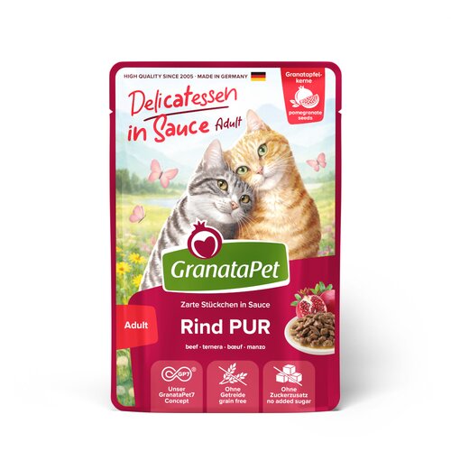  Ekonomično pakiranje GranataPet Delicatessen u umaku 24 x 100 g - Čista govedina Cijene