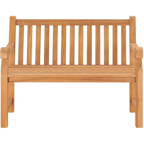  Vrtna klupa 114 cm od masivne tikovine Slike