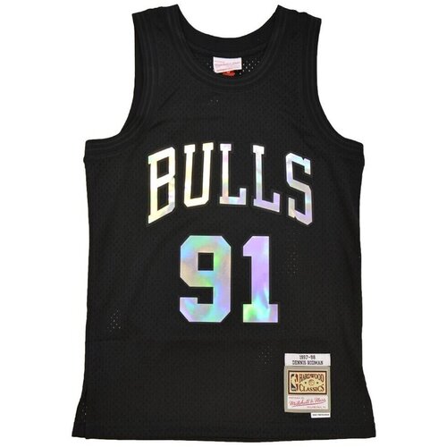Mitchell And Ness Majice s kratkimi rokavi Nba Dennis Rodman Chicago Bulls 97 Črna Cene