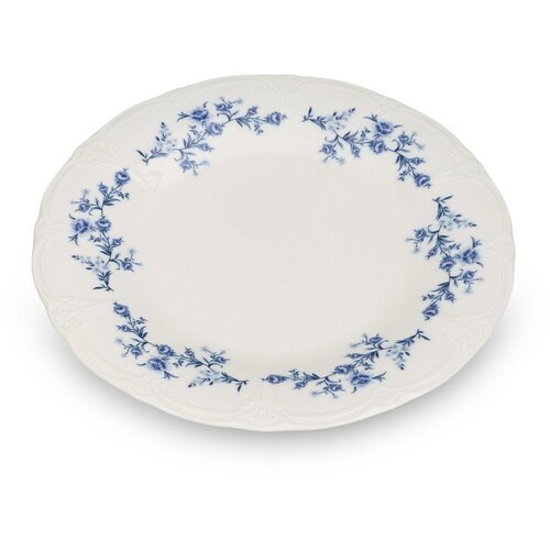 BonBistro Bel/moder porcelanast krožnik &amp;oslash; 27,5 cm Retro &amp;ndash; Slike