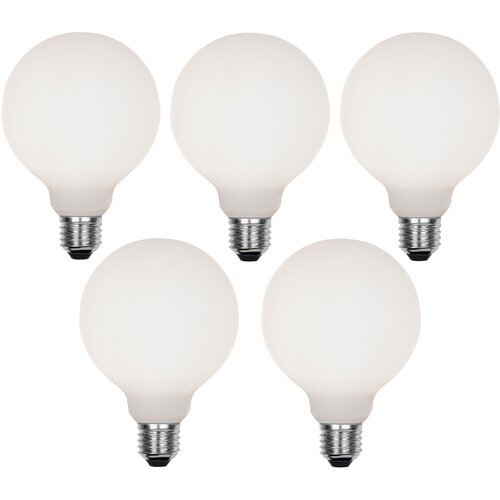 LUEDD Komplet 5 zatemljivih LED žarnic E27 G95 mat 4W 430lm 2200-4000K Cene