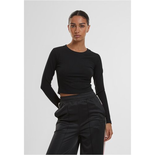 Urban Classics Women's Organic Cropped Longsleeve Black Cijene