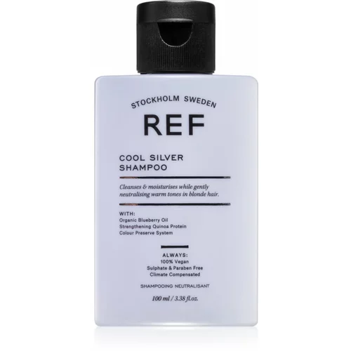 REF Cool Silver Shampoo srebrni šampon za nevtralizacijo rumenih odtenkov 100 ml